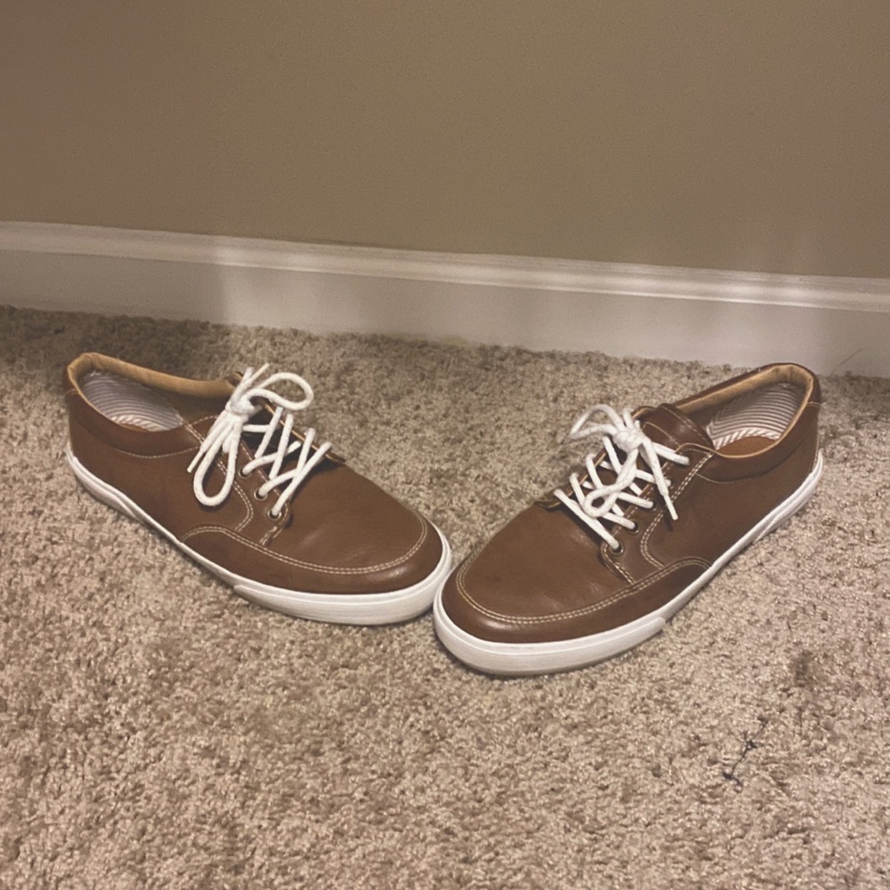 COPY - Mens St John’s Bay Brown and White Dress or Casual Shoe. Great condition